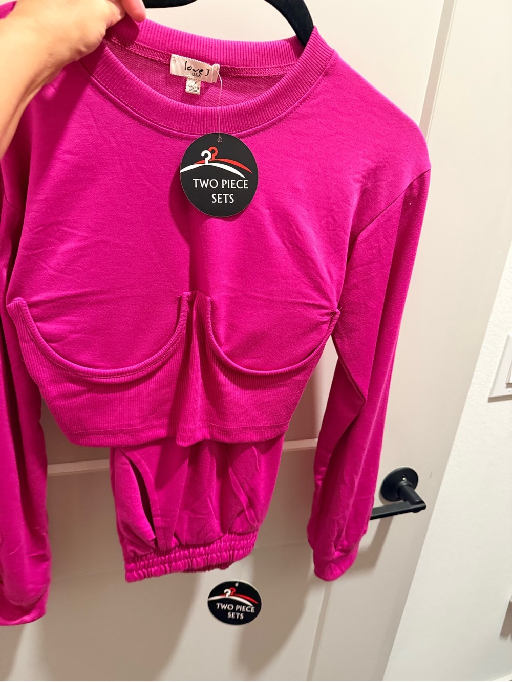 love J Hot Pink Two-Piece Set